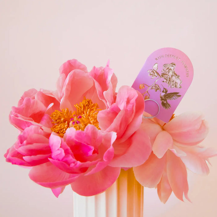 Deepest Sympathies | Mini Card with Hummingbird
