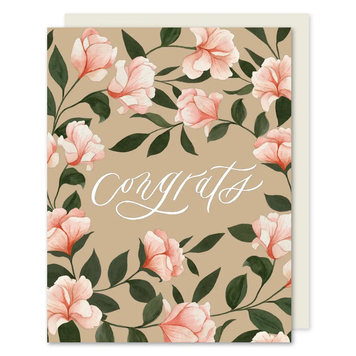 Congrats Garden Rose Card