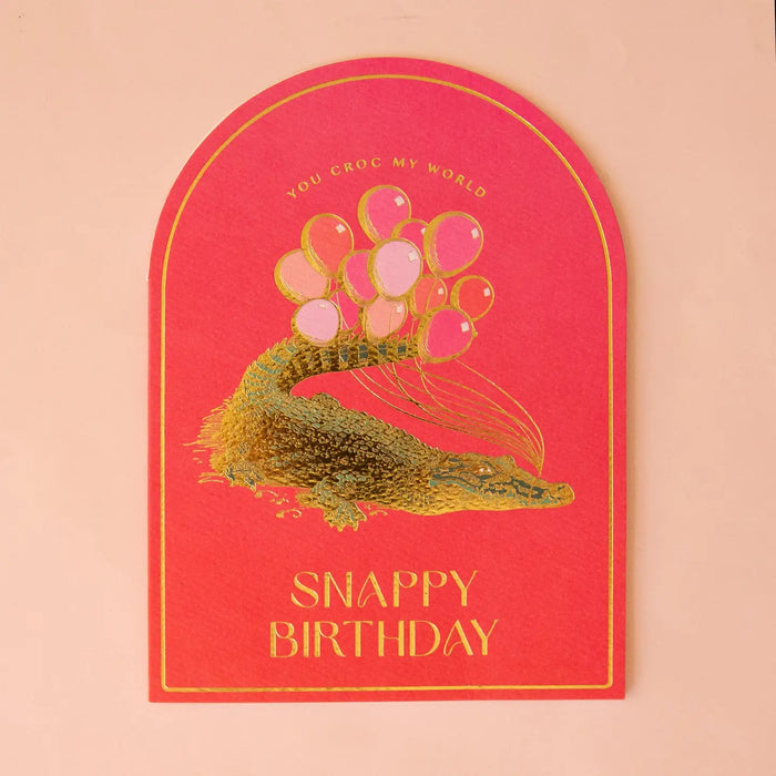 Snappy Birthday | You Croc My World Birthday Card