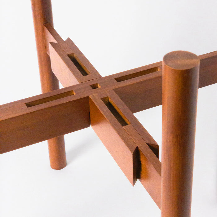 Adjustable Bamboo Plant Stand (Medium Stain)