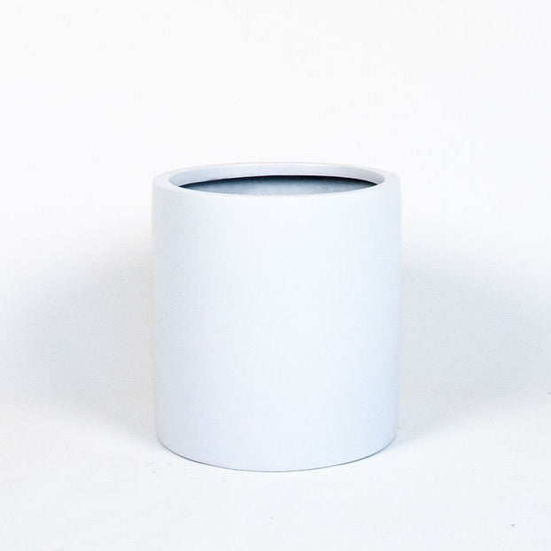 White Cylinder Planter