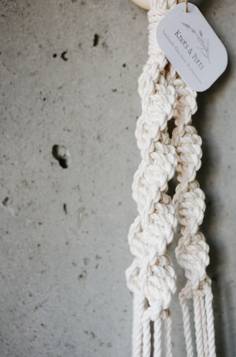 Jane Cream Macrame Plant Hanger