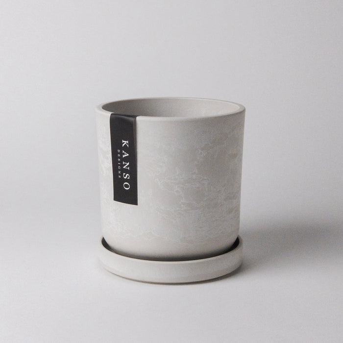 Signature Stone Planter with Tray