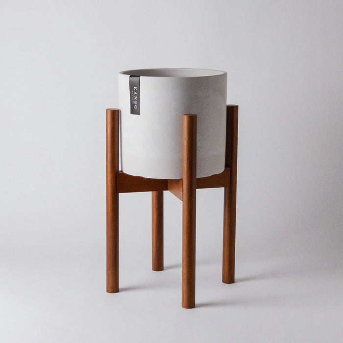 Adjustable Bamboo Plant Stand (Medium Stain)