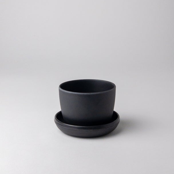 Black Bamboo Fibre Planter