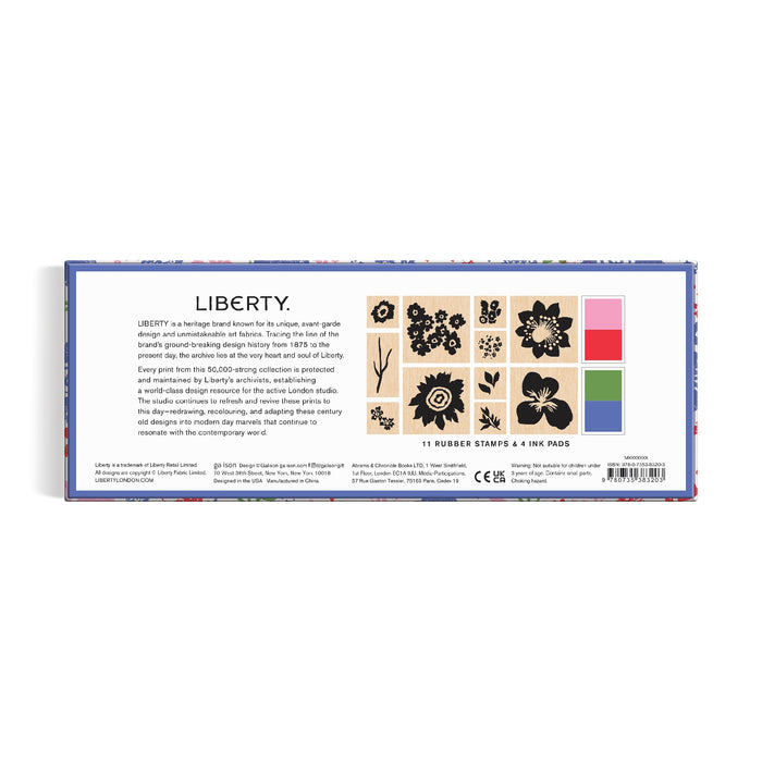 Liberty Floral Rubber Stamp Set