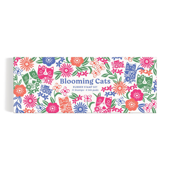 Blooming Cats Rubber Stamp Set