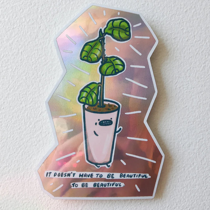 To Be Beautiful Vinyl Sticker