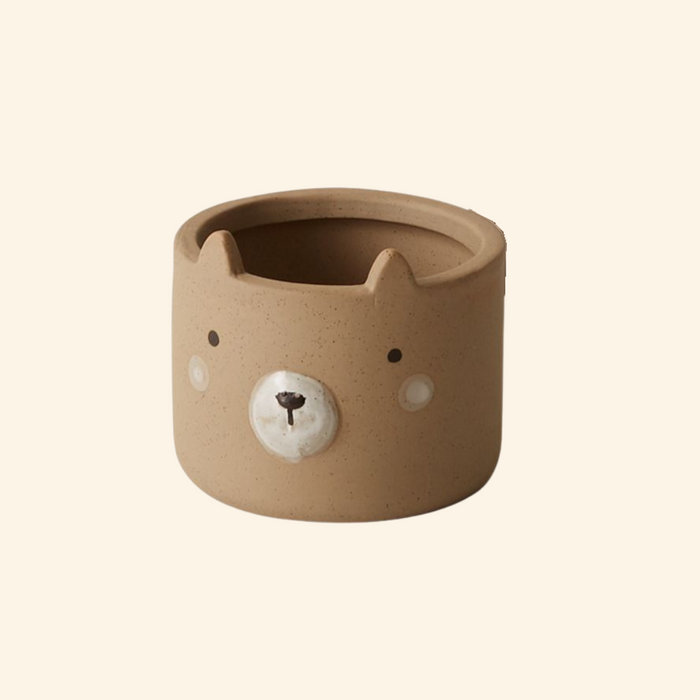 Baby Bear Ceramic Bisque Pot