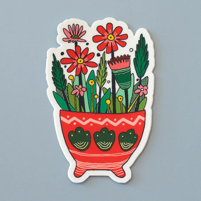 Flowers in Pot Sticker