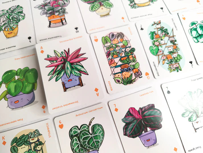 Full House of Plants Playing Cards