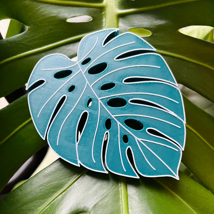 Green Monstera Leaf Magnet