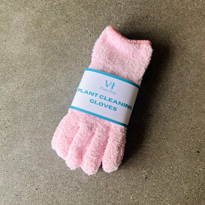 Pink Plant Cleaning Gloves