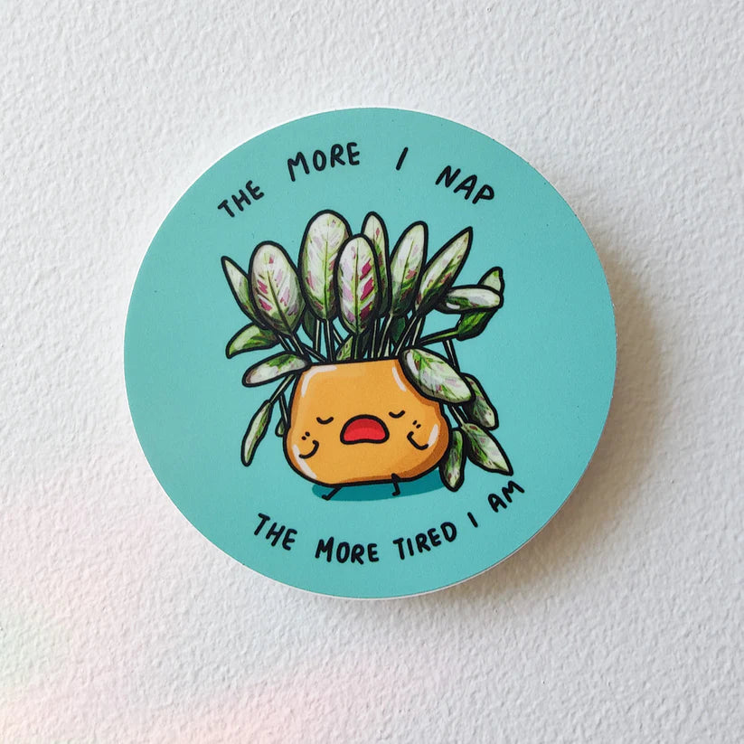 The More I Nap Vinyl Sticker – VI Plant Shop