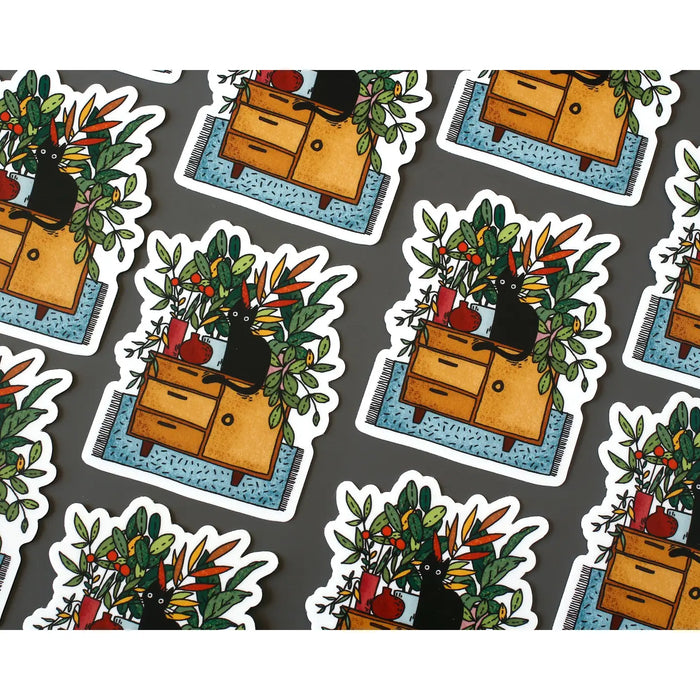 Plant Cat Sticker