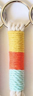 Color Block Macrame Plant Hanger