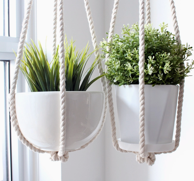 Tassel-Free Macrame Plant Hanger