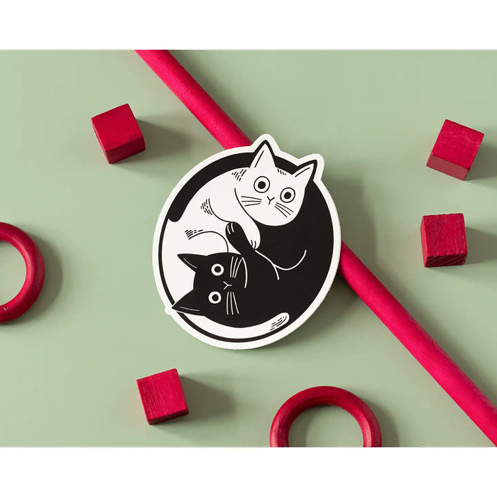 Yin Yang Cat Sticker