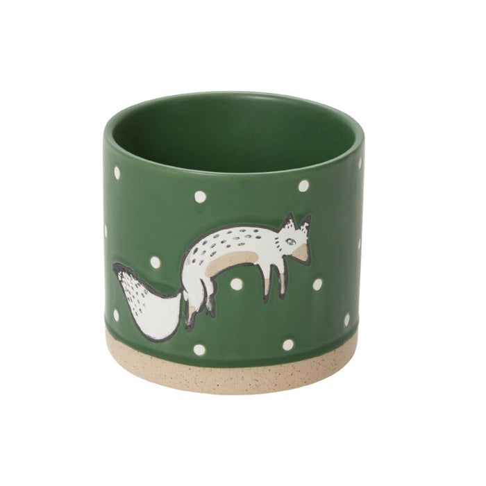 Winter Fox Pot