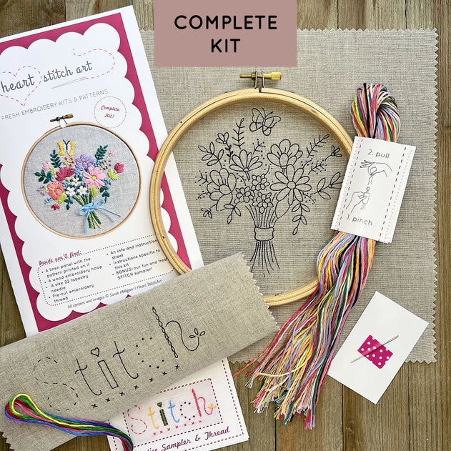 Flower Embroidery Kit