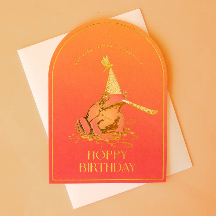 Croaking Birthday Card | Frog