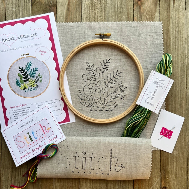 Houseplant Embroidery Kit