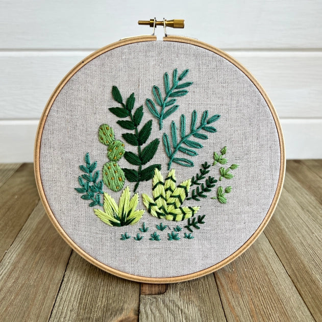 Houseplant Embroidery Kit