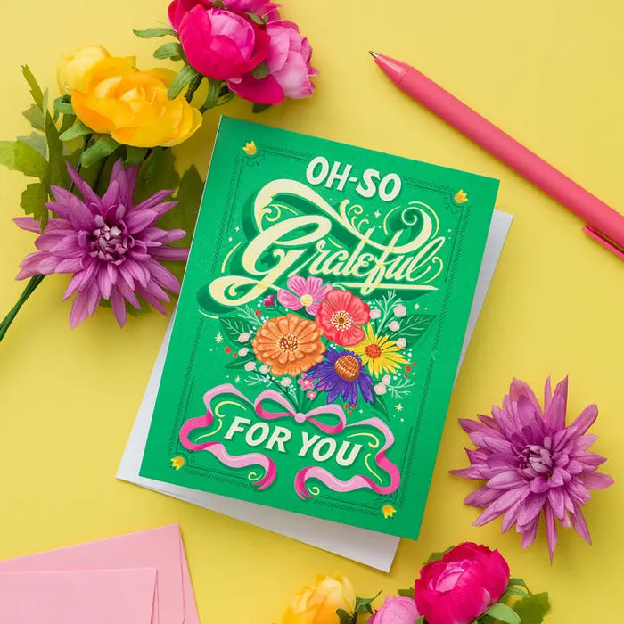 Thank You Card - Oh-So Grateful for You