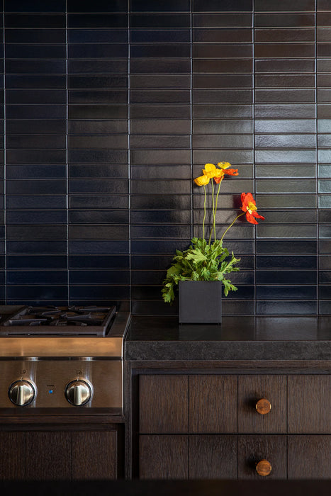 Black Geo Cube Planter