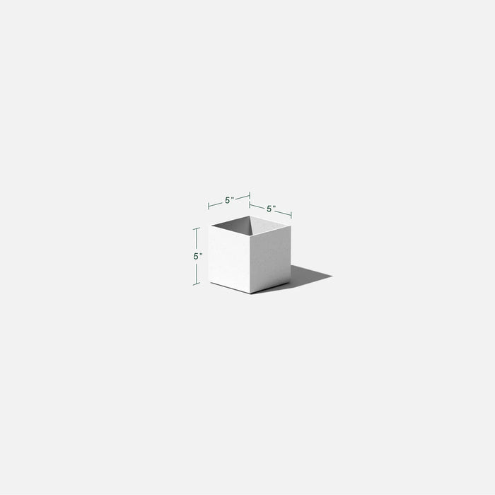 White Geo Cube Planter