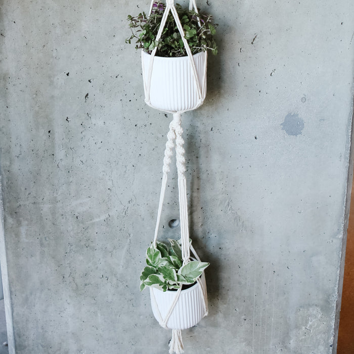 Double Plant Macrame Hanger