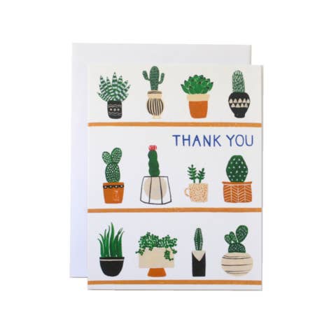 Plant Shelfie Thank You Card