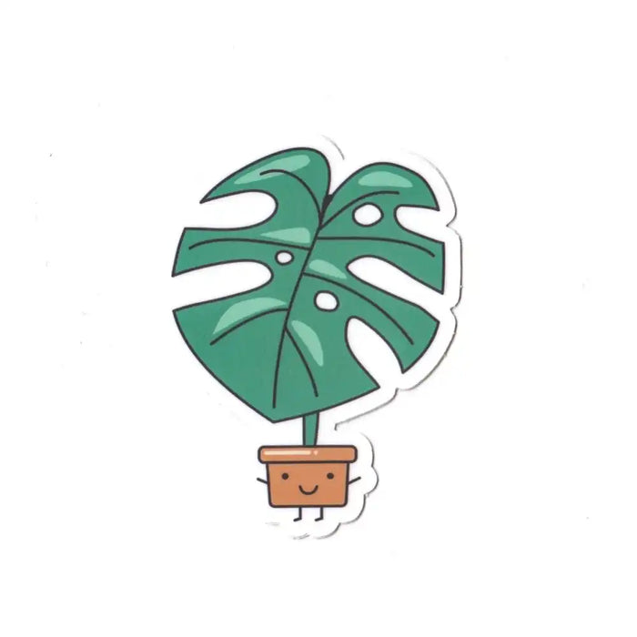 Monsteria Sticker Monstera Deliciosa Vinyl Sticker – VI Plant Shop